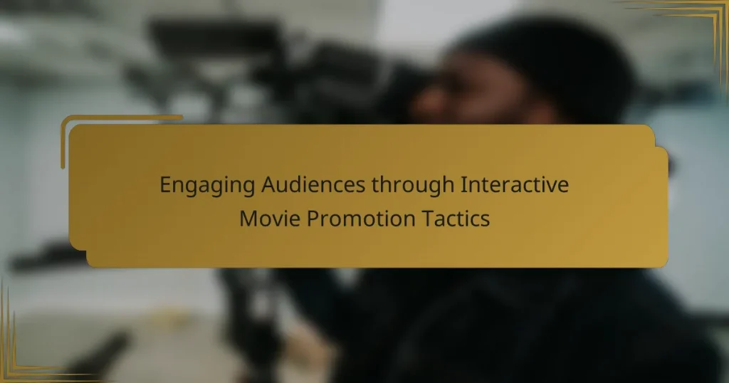 Engaging Audiences through Interactive Movie Promotion Tactics