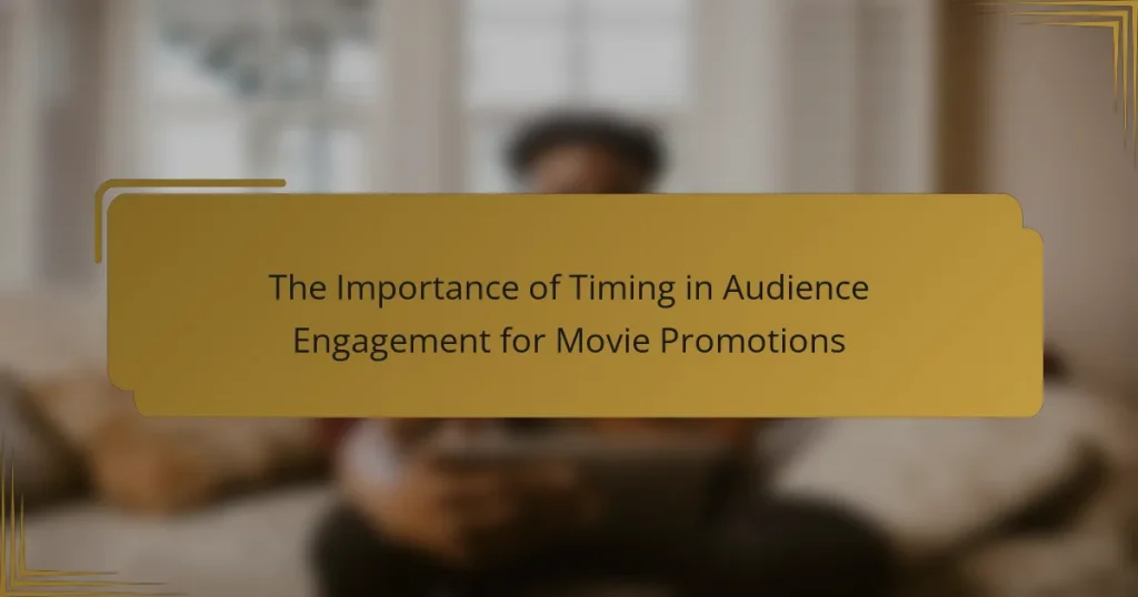 The Importance of Timing in Audience Engagement for Movie Promotions