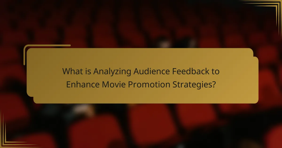 What is Analyzing Audience Feedback to Enhance Movie Promotion Strategies?