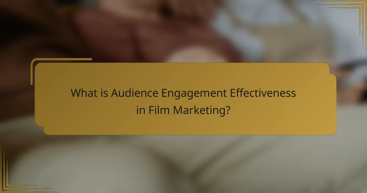 What is Audience Engagement Effectiveness in Film Marketing?