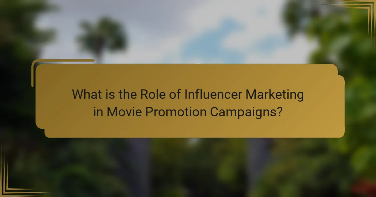 What is the Role of Influencer Marketing in Movie Promotion Campaigns?